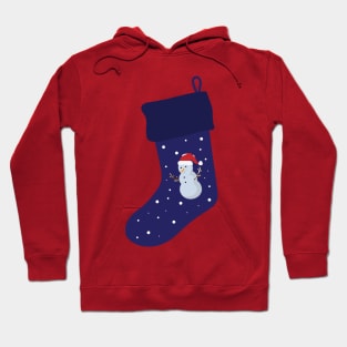 Christmas Stocking with snowman Hoodie